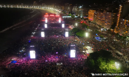 Show de Lady Gaga leva 2,1 milhÃµes de pessoas para Copacabana