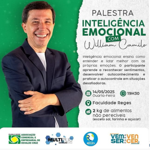ACEOC promove palestra ‘Inteligência Emocional’ com William Camilo 