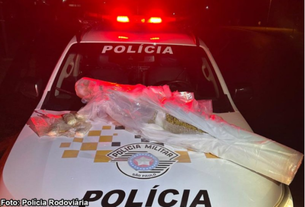 Passageiro de ônibus é preso com drogas na sp-294, em Parapuã (SP)