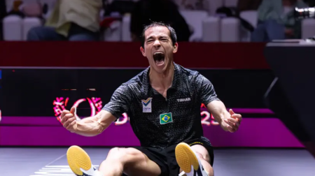 Calderano Ã© vice-campeÃ£o mundial no tÃªnis de Mesa em campanha inÃ©dita
