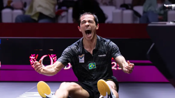 Calderano é vice-campeão mundial no tênis de Mesa em campanha inédita