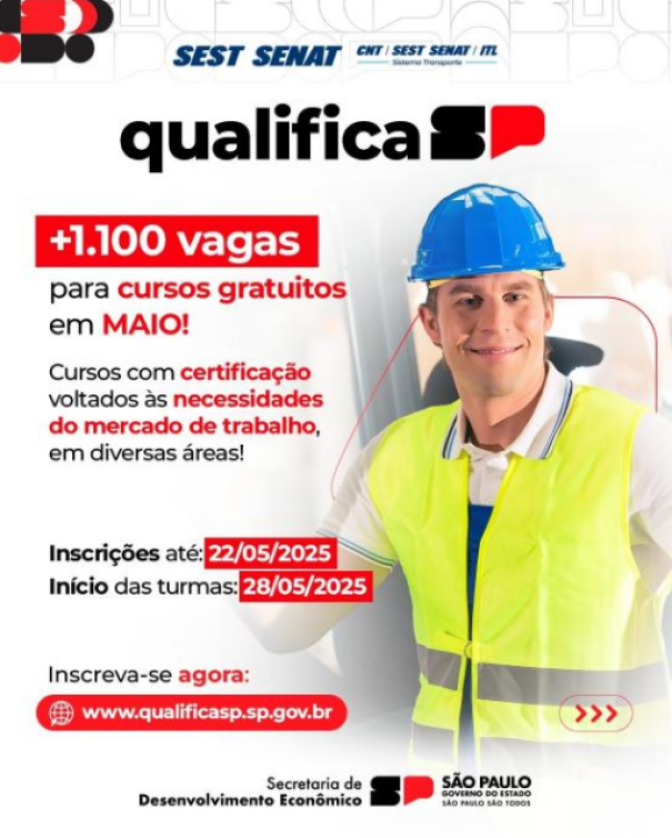 Qualifica SP: Prorrogação do prazo de inscrição se encerra hoje