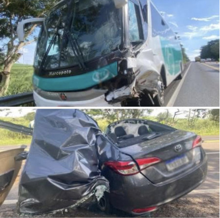 Morador de Pacaembu morre em colisÃ£o frontal com Ã´nibus de Osvaldo Cruz na SP-294