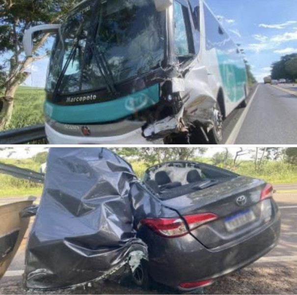 Morador de Pacaembu morre em colisão frontal com ônibus de Osvaldo Cruz na SP-294
