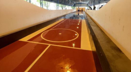 Osvaldo Cruz conclui obras de recuperaÃ§Ã£o da Cancha de Malha do Jardim das Bandeiras