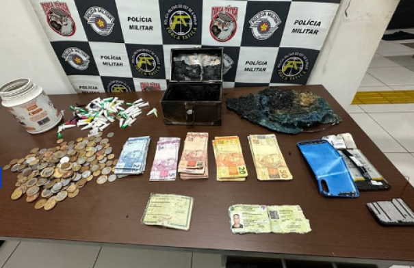 Dupla é presa após tentar eliminar provas de tráfico em Tupã