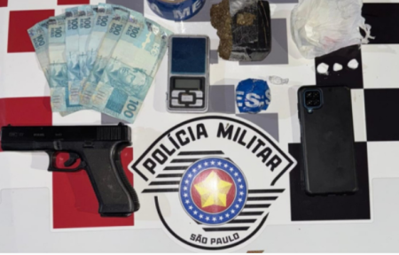 Homem Ã© preso por trÃ¡fico de drogas no Parque do Sol, em Adamantina