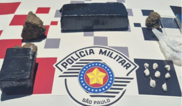 Homem é preso por tráfico de drogas após tentativa de fuga em Adamantina