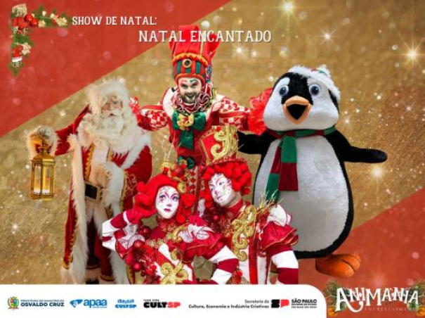 Osvaldo Cruz recebe espetáculo “Natal Encantado” na Concha Acústica