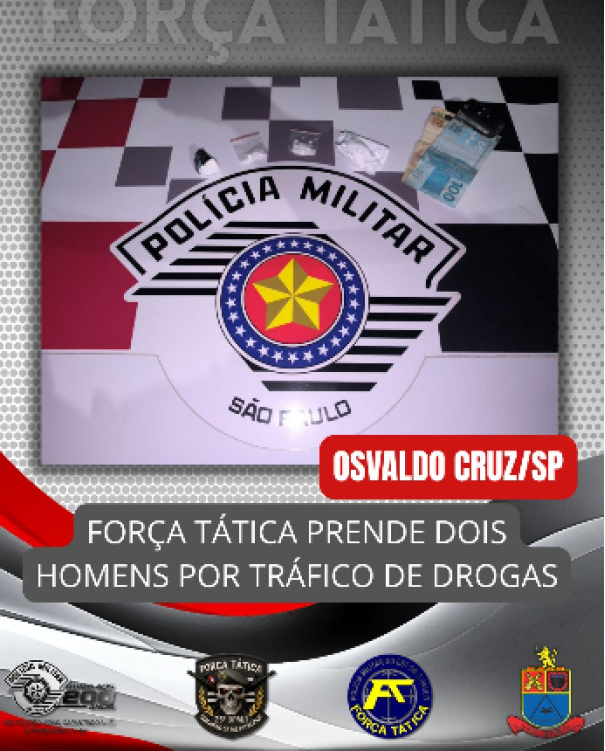 Polícia Militar prende homem por tráfico de drogas em Osvaldo Cruz