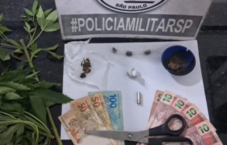 Dois homens sÃ£o presos por trÃ¡fico de drogas em FlÃ³rida Paulista