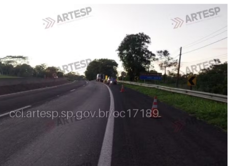 Pedestre morre atropelado na Rodovia Raposo Tavares, em Presidente Prudente