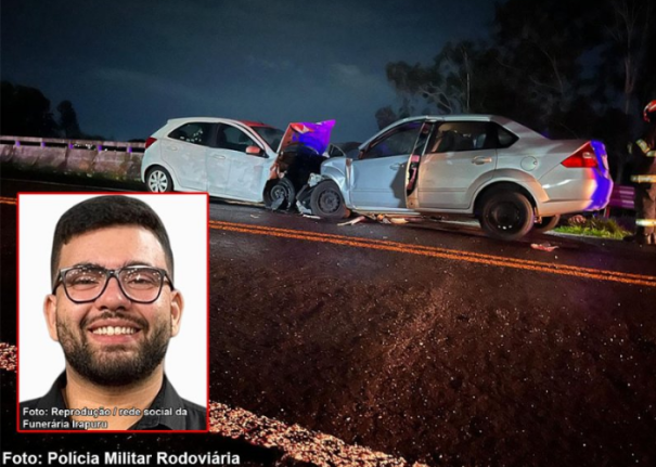 Professor de 26 anos, morador de Irapuru, morre após grave colisão na Rodovia Júlio Budiski