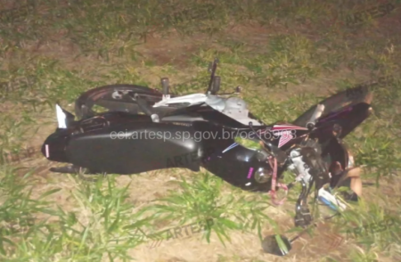 Motociclista perde a vida apÃ³s colisÃ£o e tombamento na SP-294, em HerculÃ¢ndia