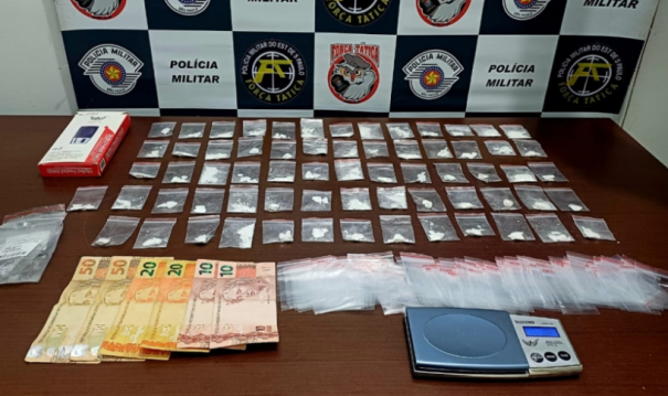 Força Tática prende integrante de facção criminosa por tráfico de drogas em Tupã