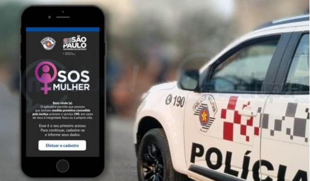 Aplicativo S.O.S. Mulher permite prisão rápida de homem que descumpriu medida protetiva em Tupã