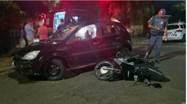 Motociclista fica ferida em acidente no Parque das Nações