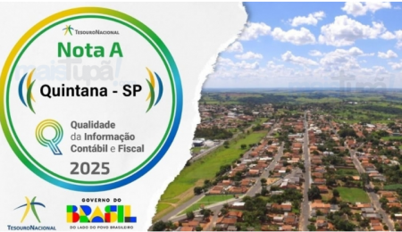 Quintana conquista nota A em avaliaÃ§Ã£o nacional do Tesouro