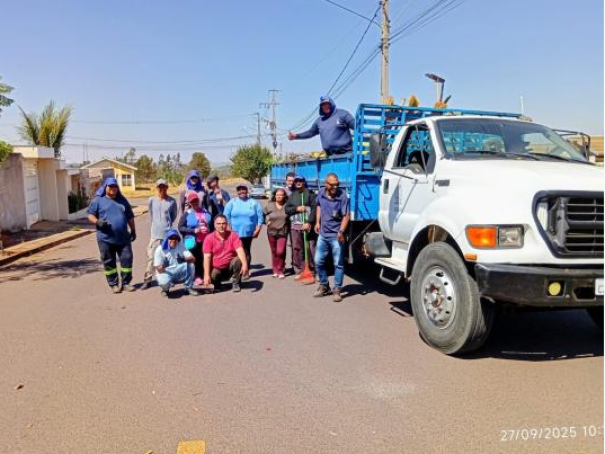 Residencial Aquarius recebe trabalhos de limpeza