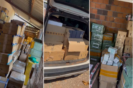 AÃ§Ã£o policial apreende mercadorias ilegais avaliadas em R$ 10 milhÃµes no interior de SP