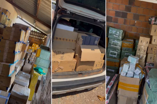 Ação policial apreende mercadorias ilegais avaliadas em R$ 10 milhões no interior de SP