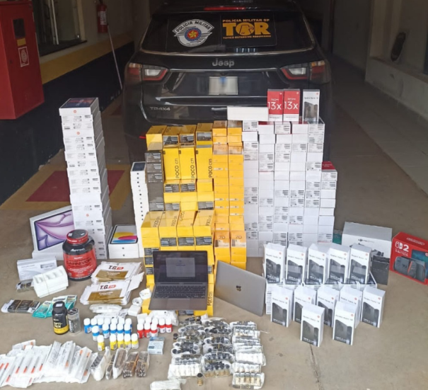 Fiscalização apreende carga de contrabando avaliada em quase R$ 800 mil em Martinópolis