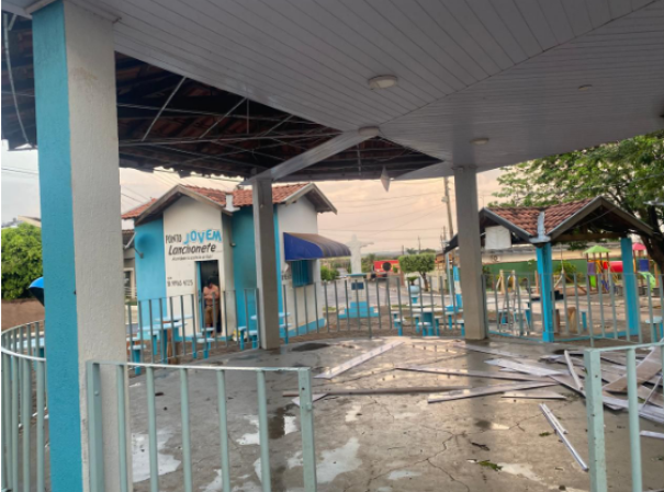 Vendaval provoca estragos em Sagres e Rancharia neste domingo