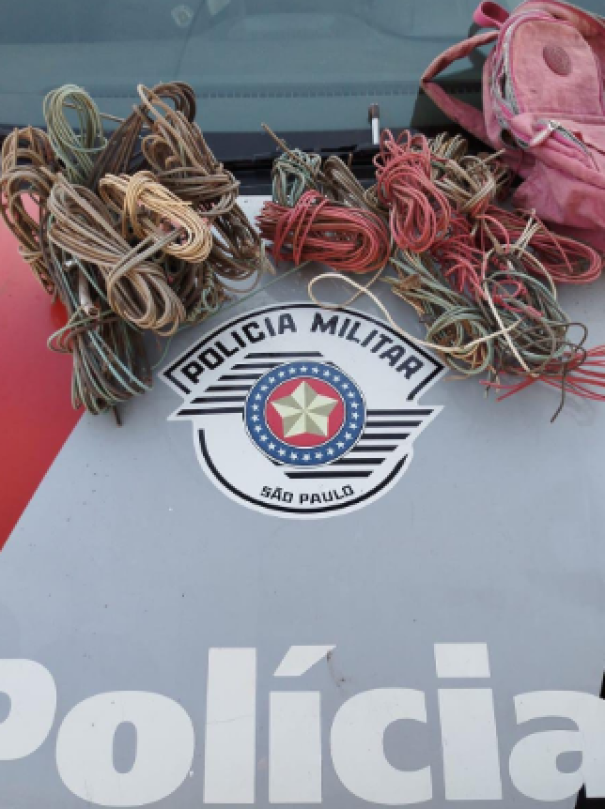 Polícia Militar prende casal por furto de fios de cobre em Dracena