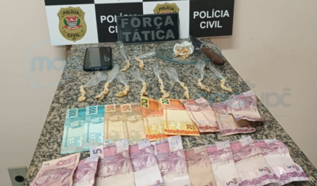 PolÃ­cia Civil de Iacri e ForÃ§a TÃ¡tica prendem homem por trÃ¡fico de drogas em operaÃ§Ã£o conjunta