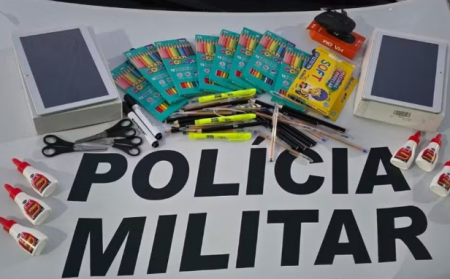 CrianÃ§as sÃ£o flagradas furtando materiais escolares Ã s vÃ©speras do inÃ­cio das aulas no interior de SP