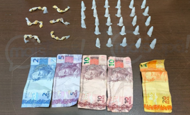 Homem é preso por tráfico de drogas no centro de Herculândia