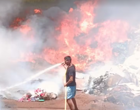IncÃªndio atinge depÃ³sito de reciclÃ¡veis apÃ³s descarte irregular de fogos de artifÃ­cio no interior de SP