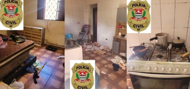 Pais são presos suspeitos de maus-tratos após crianças serem flagradas em casa com lixo e restos de comida