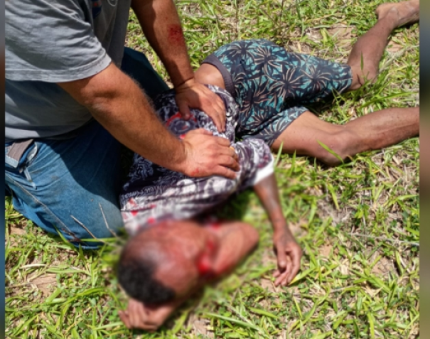 Homem é preso após furtar residência e ser contido por populares em Quintana