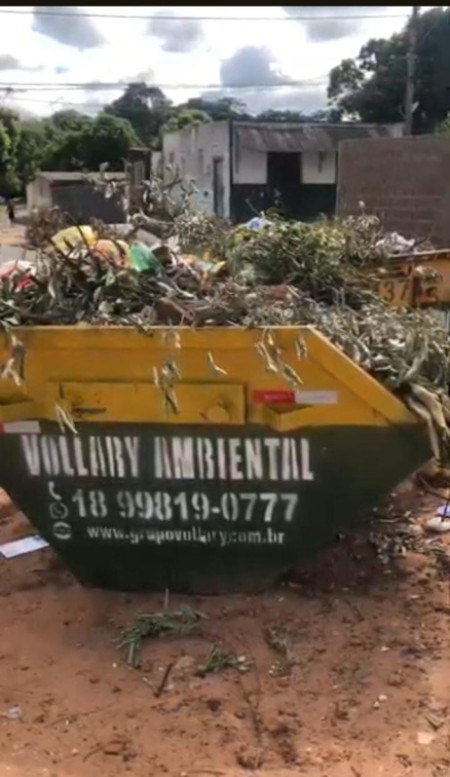 Prefeitura de Osvaldo Cruz alerta para descarte irregular de galhos em caÃ§ambas comunitÃ¡rias