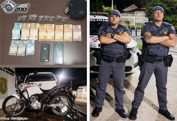 Motociclista é preso por tráfico durante fiscalização de trânsito em Iacri