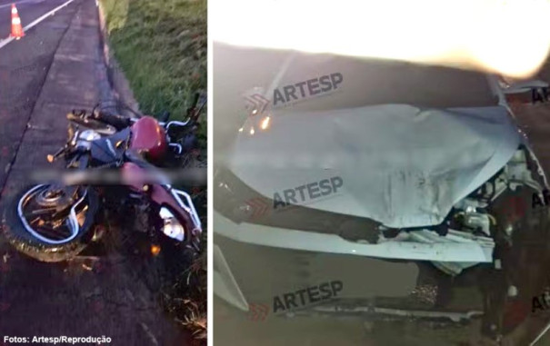 Acidente entre moto e carro da Prefeitura de Herculândia mata homem na Rodovia Marechal Rondon