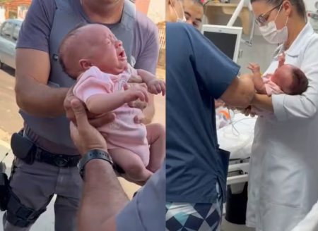 BebÃª Ã© salvo por PMs apÃ³s se engasgar no dia do 'mÃªsversÃ¡rio' em Presidente Prudente