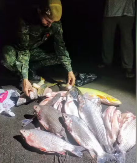 Dupla recebe mais de R$ 3 mil em multas apÃ³s ser flagrada com 29 kg de peixes durante Piracema