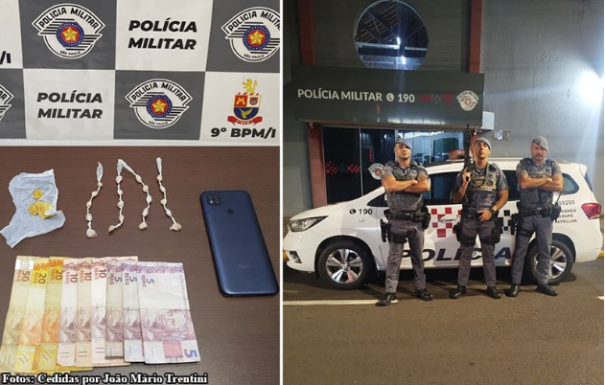 Jovem é preso em flagrante por tráfico de drogas em Tupã