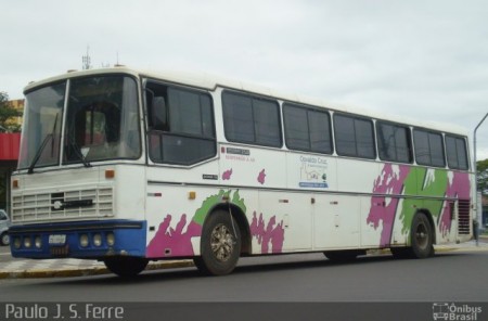 Ônibus da prefeitura de Osvaldo Cruz teve o para-brisas atingido por galho e ficou danificado