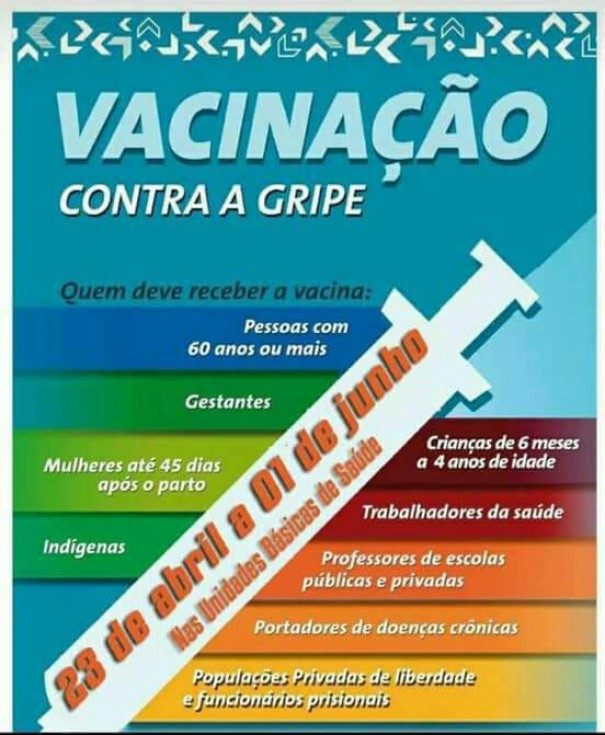 Setor de Sade de Osvaldo Cruz organiza calendrio de vacinao contra a gripe em 2018