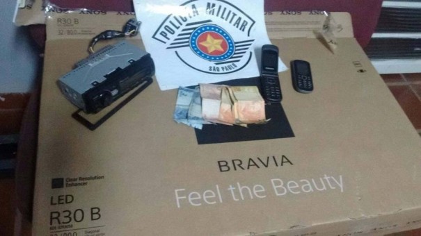 Polcia Militar registra flagrante de furto qualificado a uma residncia em Bastos