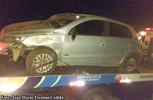 Mulher sai ilesa de acidente na SP-294, no trecho Iacri - Parapu