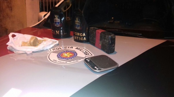 Aps denncia, Polcia Militar de Osvaldo Cruz prende traficante com quase 1,5 kg de Crack