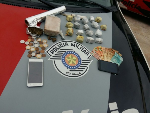 Trs so presos comprando drogas em Osvaldo Cruz para levar a Salmouro