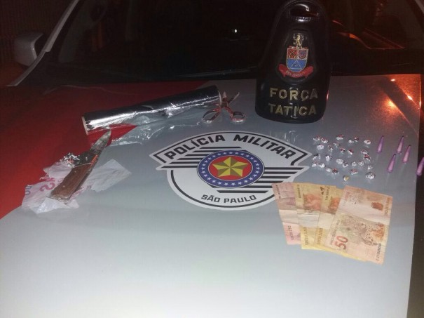 Fora Ttica da Polcia Militar detm trs pessoas por trfico em Osvaldo Cruz