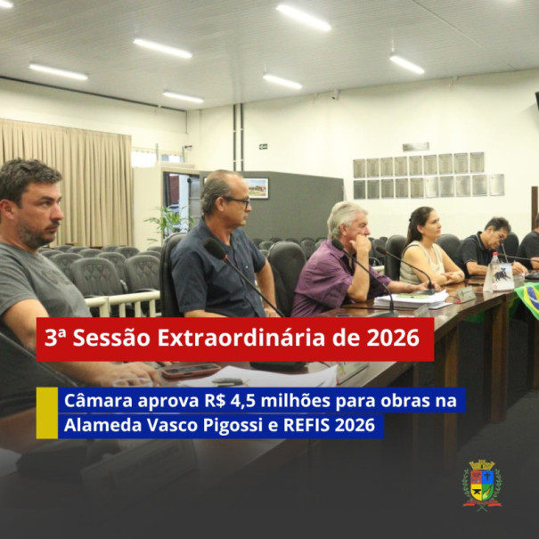 Câmara de Osvaldo Cruz realizou a 3ª sessão extraordinária