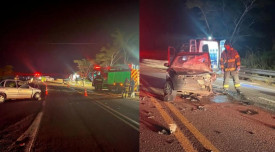 Homem morre apÃ³s colisÃ£o frontal no trevo de acesso da Rodovia Raposo Tavares