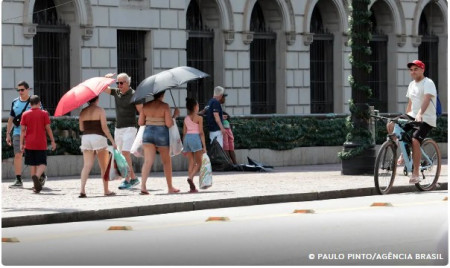 Onda de calor eleva temperaturas em grande parte do paÃ­s